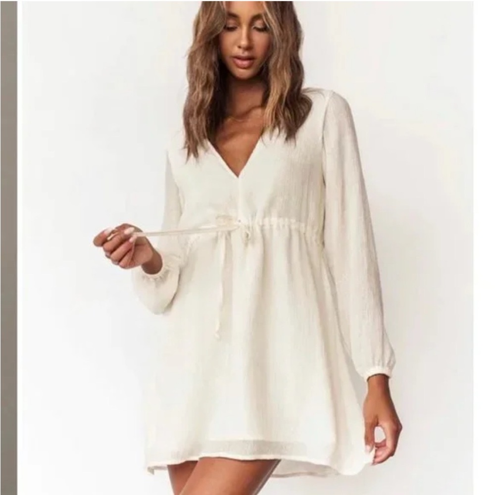 Cream Midi Dress